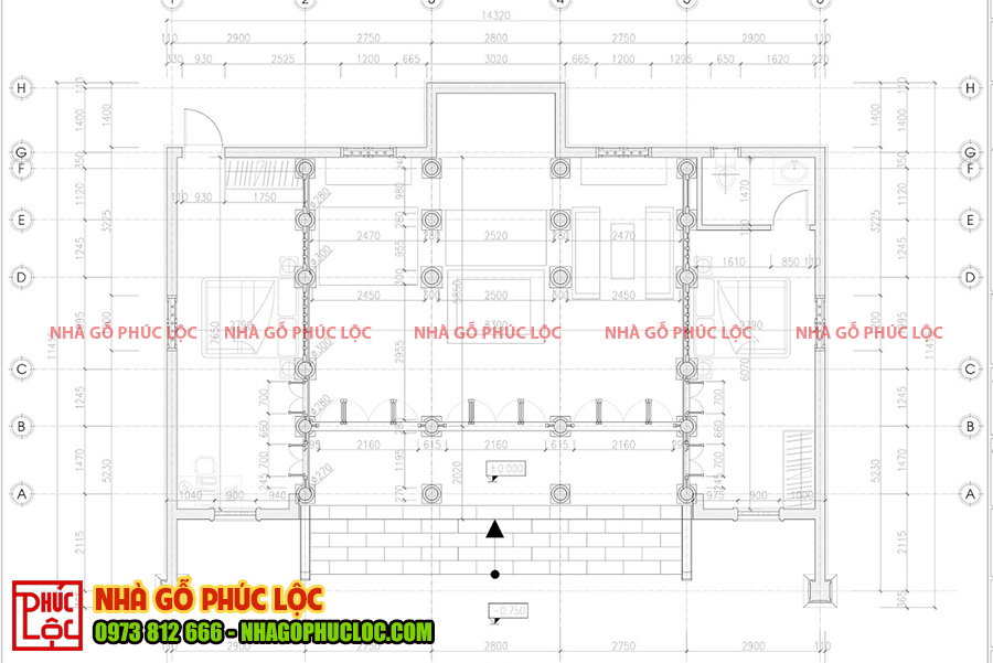 Bản vẽ thiết kế nhà gỗ thể hiện những công việc thợ phải làm