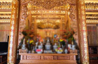 Sập thờ Mai Điểu phù hợp với không gian phòng thờ