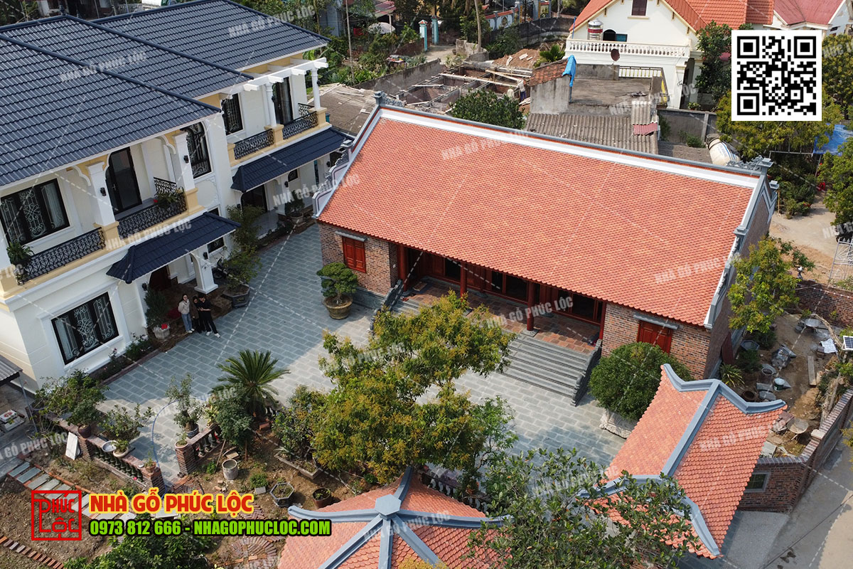 Ngói đỏ trong kiến trúc nhà 3 gian miền Bắc